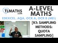 Quota Sampling Concepts and Applications