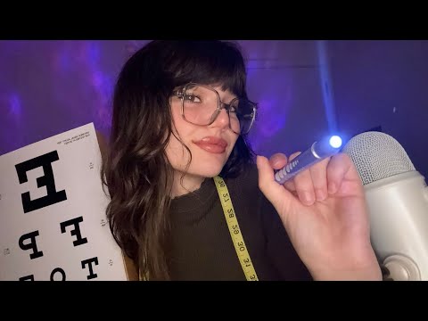 ASMR | FAST Eye Exam With Light Triggers, Mouth Sounds, Visuals, Measuring, Hand Sounds, And Tests 💤