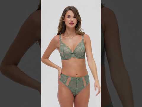 Biustonosz Mila A332 szałwiowy push-up