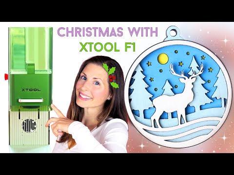 How to Cut 3D & Layered Christmas Ornaments on xTool F1 (Holiday DIY)