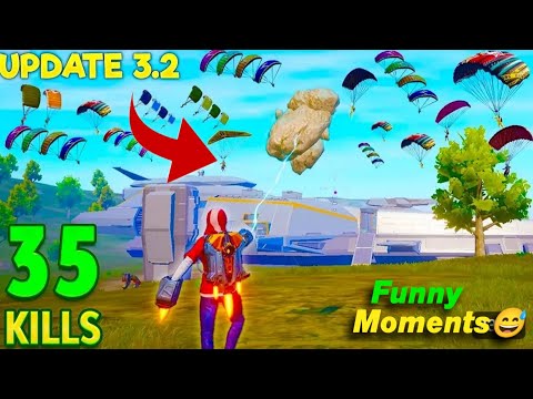 LESTONxYT PUBG MOBILE 3.2 UPDATE || FUNNY MOMENTS || NEW UPDATE 3.2 COME BGMI || 35 KILLS 3.2 UPDATE