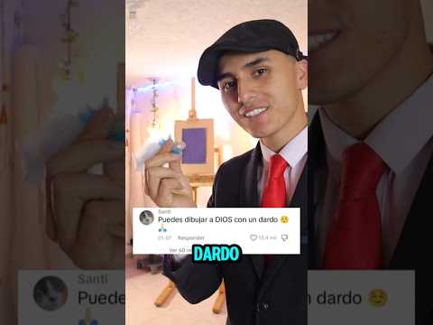 Dibujo a Dios con dardos 🎯😱#Dios #jesus #dardos🎯 #dibujo #art