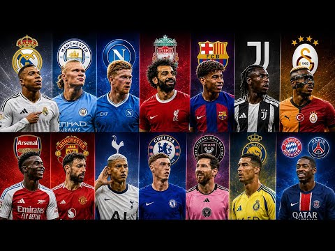 MUSIC FOOTBALL CLUB CHALLENGE COLLECTION โฝ๐ต | Real Madrid, Barรงa, PSG, City, Liverpool & More