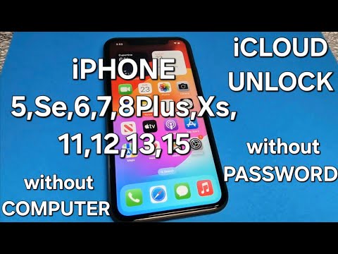 iCloud Unlock iPhone 5,Se,6,7,8Plus,Xs,11,12,13,15 Locked to Owner without Password and Computer