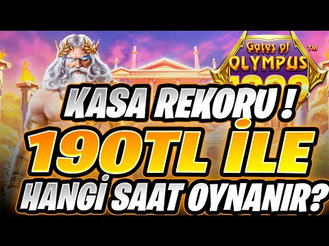 GATES OF OLYMPUS 1000 TÜRKÇE ⚡ 190 TL İLE NASIL OYNADIK KÜÇÜK KASA ÖDEME GELDİ HANGİ SAATLER AÇIK