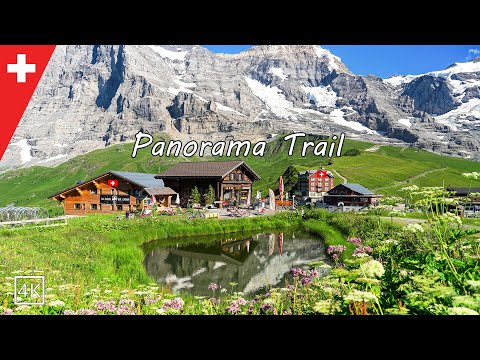 Männlichen 🇨🇭 Panorama Trail to Kleine Scheidegg With Epic Views , Switzerland 4K