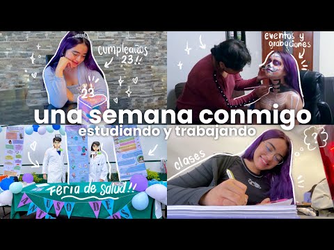 estudiando química y creando contenido • una semana conmigo vlog