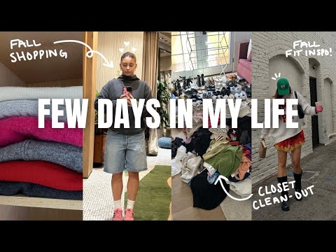 LIFE AT 25: fall fit inspo, MASSIVE closet clean-out & sweater shopping!