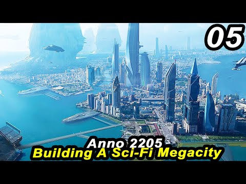 Building A SPACE STATION - Anno 2205 MEGACITY || Sci-Fi City Builder Lets Play Part 05