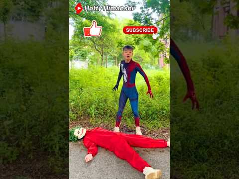 Battle between zombie spiderman and spidergirl part 261 #shorts #monster #gorilla #spiderman