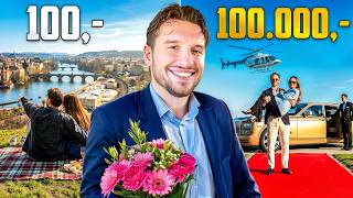 RANDE za 100,- vs 100.000,-