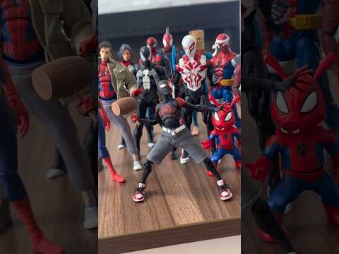Miles’ first time in the Spider-Verse 😂 #spiderman #acrossthespiderverse #spiderverse #milesmorales