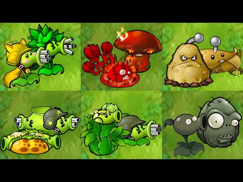 PVZ 1 Hybrid Challenge - Team 2 Plants Same System Hybrid Vs 1 Nut Gargantuar. Who Will Win?