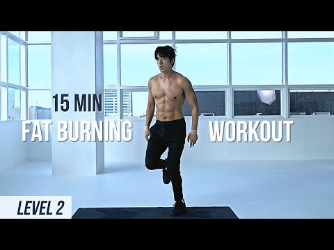 15 Min Fat Burning Workout For Beginners (Level 2) | 초보자를 위한 15분 지방 연소 운동 (레벨 2)