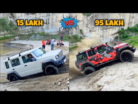 Maruti Jimny Zeta vs Jeep Wrangler Rubicon | Extreme performance test