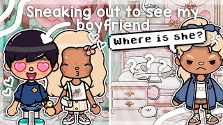 Sneaking Out To See My SECRET BOYFRIEND 🤫 💕 | *with voice* | Toca Boca Family Roleplay