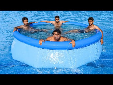 5000 रुपये में आनंद - Portable Swimming Pool In Just 5000 Rupees