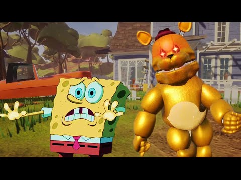 HELLO NEIGHBOR MAS O VIZINHO É O FREDDY FAZBEAR ULTRA RÁPIDO | Bob Esponja