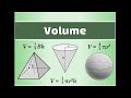 Volume Relationships and Formulas