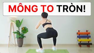 Bài tập Mông Căng Tròn tại nhà Cực Nhanh không to đùi | Hoàng Uyên Yoga