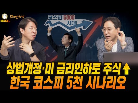 [경제만화방] 상법개정·미 금리인하로 주식↑ / 한국 코스피 5천 시나리오 (ft. 이광수, 박시동)