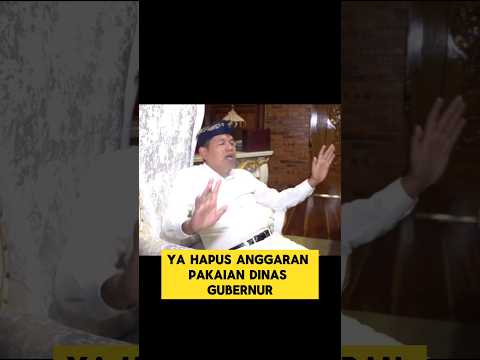 KDM menolak dibelikan baju dinas dari APBD