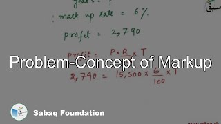 Problem-Concept of Markup