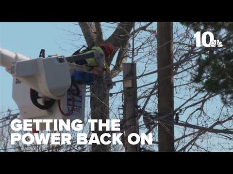YouTube video thumbnail: Storm Knocks out Power to Thousands in Rhode Island