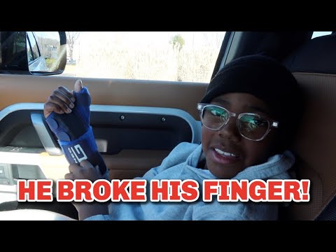 HE BROKE HIS FINGER!!