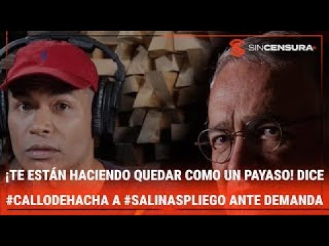 ¡TE ESTÁN HACIENDO QUEDAR COMO UN PAYASO! Dice #CallodeHacha a #SalinasPliego ante demanda