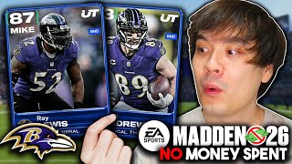 Starting the NO MONEY SPENT Ravens Theme Team on Madden 26