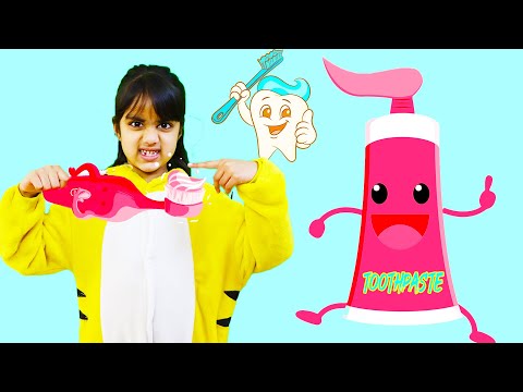 Brush Teeth and Going to Dentist | Katy Cutie and Ashu play Toothbrush stories for children
