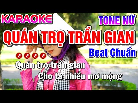 Quán Trọ Trần Gian Karaoke Bolero Nhạc Sống Tone Nữ ( BEAT CHUẨN ) | Nàng Thơ Karaoke