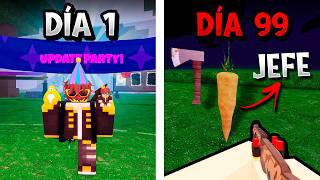 SOBREVIVÍ al PRIMER ADMIN ABUSE de 99 NOCHES EN EL BOSQUE 🥳 (MODO FIESTA) (ROBLOX)