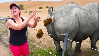 she didn't see the poop coming..