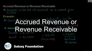 Accrued Revenue or Revenue Receivable