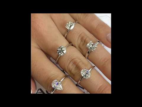 1 ct Diamond Solitaires Lauren B Collection