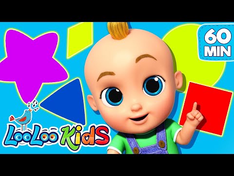 Shapes Song - S5EP82 - Learning Fun Megamix - LooLoo Kids Songs for Kid