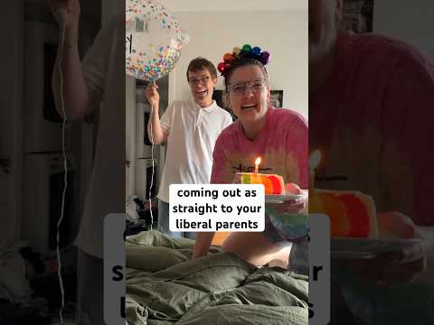 coming out as straight to your liberal parents (ft. Kendahl Landreth) #pride #pridemonth #comedy