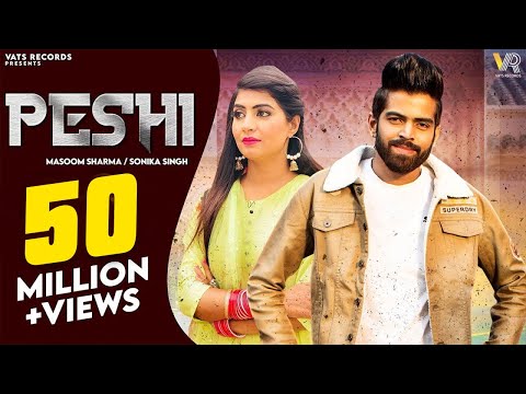 PESHI (Official Video) Masoom Sharma | Manisha Sharma | Sonika Singh | New Haryanvi Songs 2023