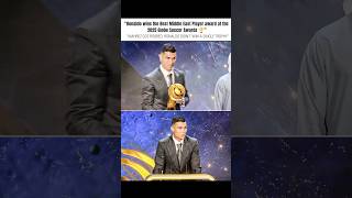 Anyway, congrats Ronaldo 👏 #ronaldo #globesoccerawards #mahrez #trollfootball #viral #trending