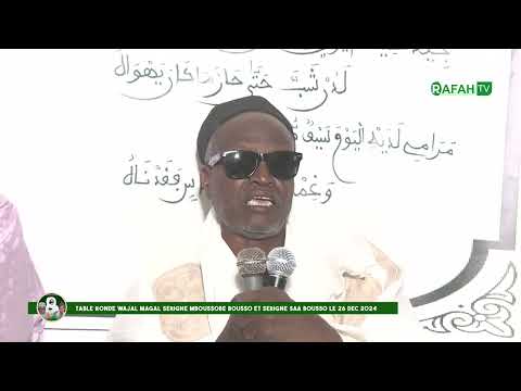 Waajal Magal Serigne Mboussobé Bousso et Serigne Saa Bousso le 26 décembre 2024 à Mbacke