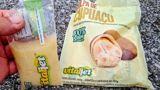 Cupuaçu (Theobroma grandiflorum) - tasting the frozen pulp