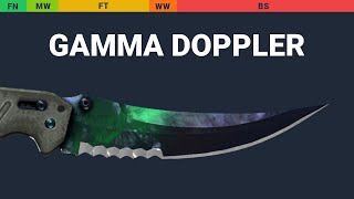 Flip Knife Gamma Doppler Wear Preview