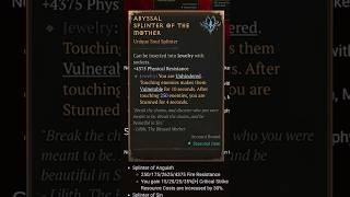 NEW SEASONAL GEMS For Diablo 4 Season 15