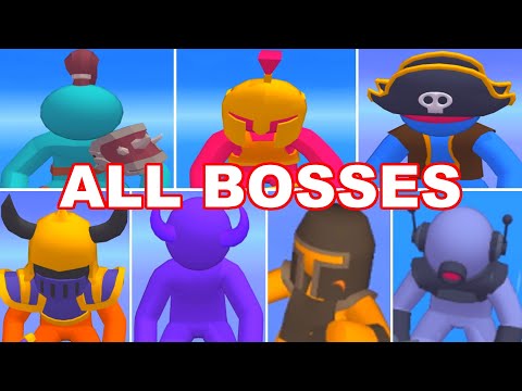 Layer Man 3D - All Bosses | Beating ALL BOSSES