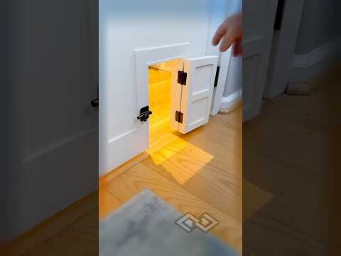 Doogie door custom built for my daughters playroom☺️#puppylife#doggieshorts#cutepuppy#cutedogs