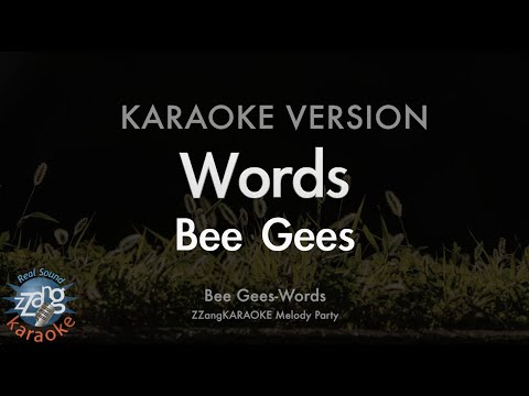 Bee Gees-Words (Melody) (Karaoke Version)