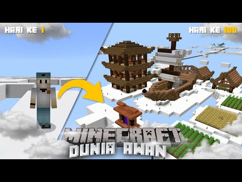 100 hari Minecraft tapi di DUNIA AWAN !!!!!