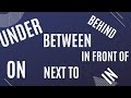 Locating Objects and Prepositions
